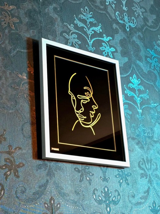 تابلو روکش طلا مینیمال 5