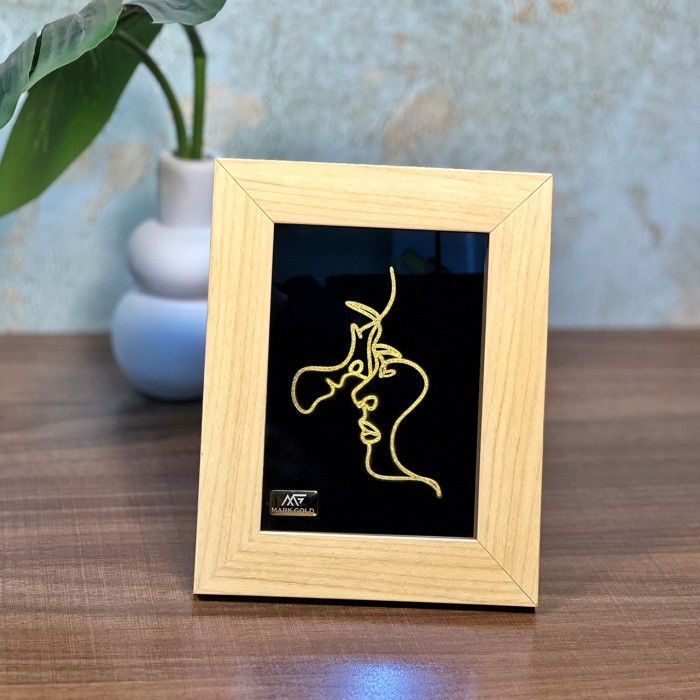 تابلو روکش طلا طرح مینیمال 7