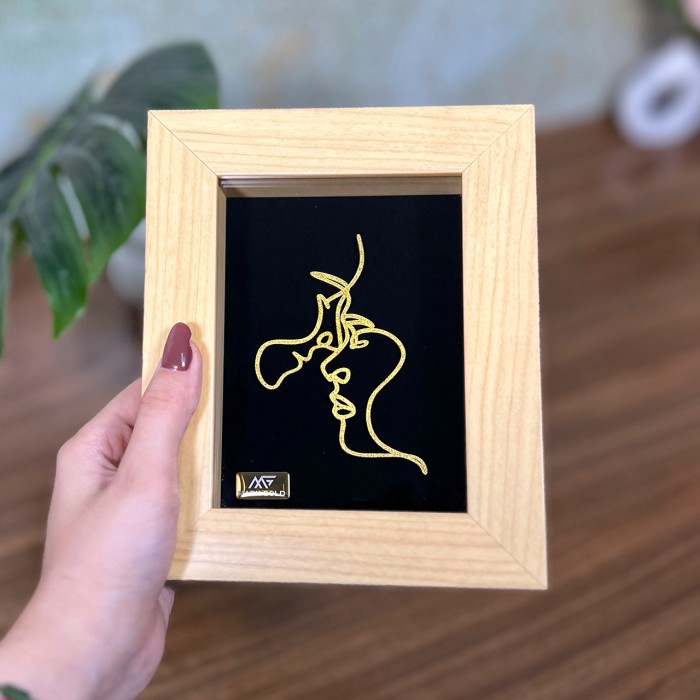 تابلو روکش طلا طرح مینیمال 7