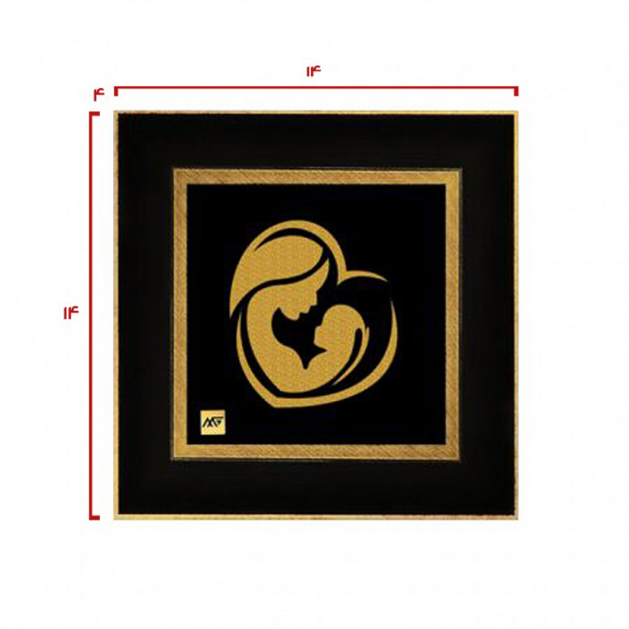 تابلو روکش طلا طرح مادر