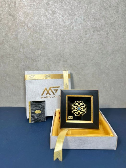 تابلو روکش طلا طرح چشم نظر