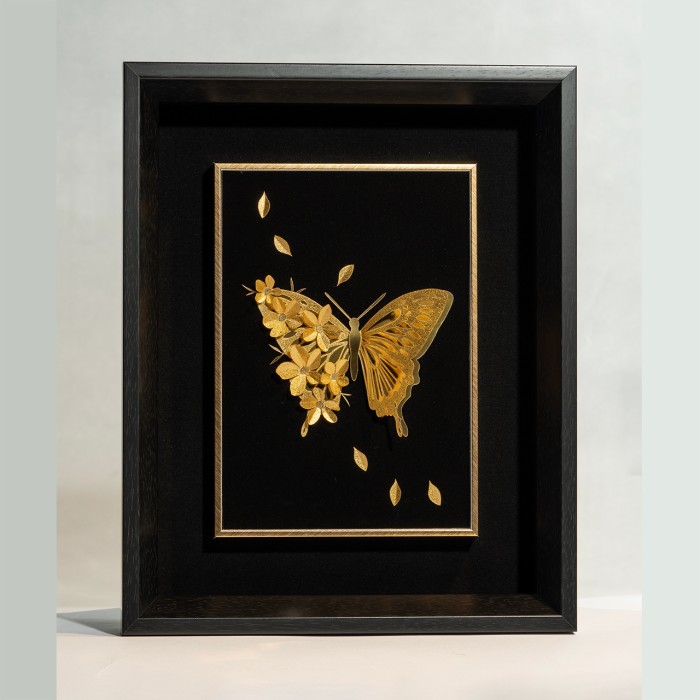 تابلو روکش طلا طرح پروا