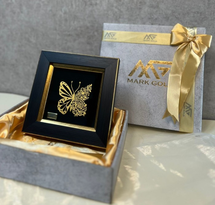 تابلو روکش طلا طرح ارغوان