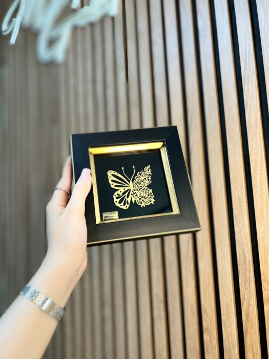 تابلو روکش طلا طرح ارغوان