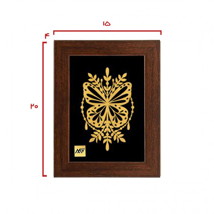 تابلو روکش طلا طرح ویدا