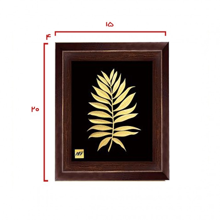 تابلو روکش طلا طرح هاوایی 5