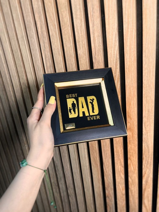 تابلو روکش طلا پدر تاینی