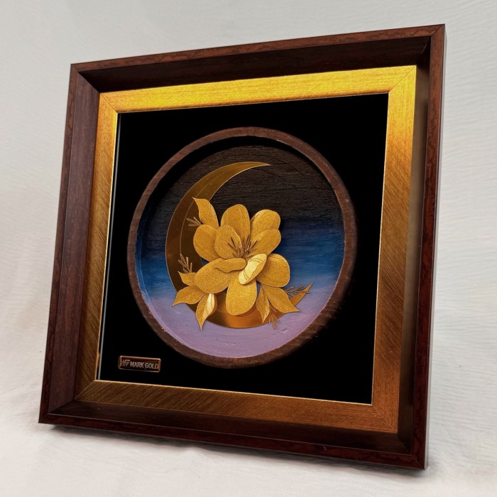 تابلو روکش طلا طرح مهسان