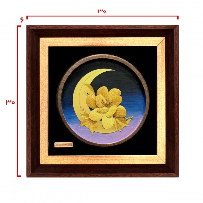 تابلو روکش طلا طرح مهسان