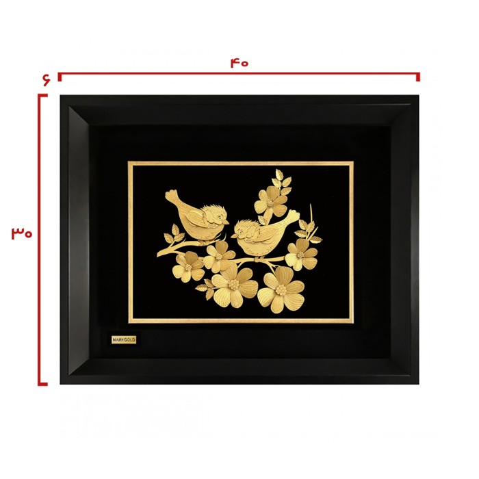 تابلو روکش طلا طرح ترلان