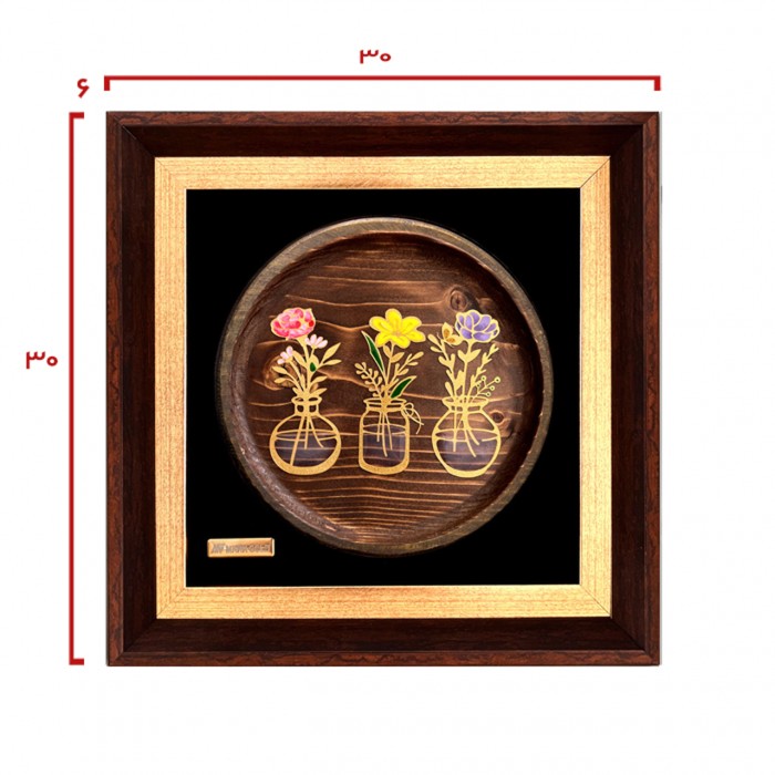 تابلو روکش طلا طرح اطلس