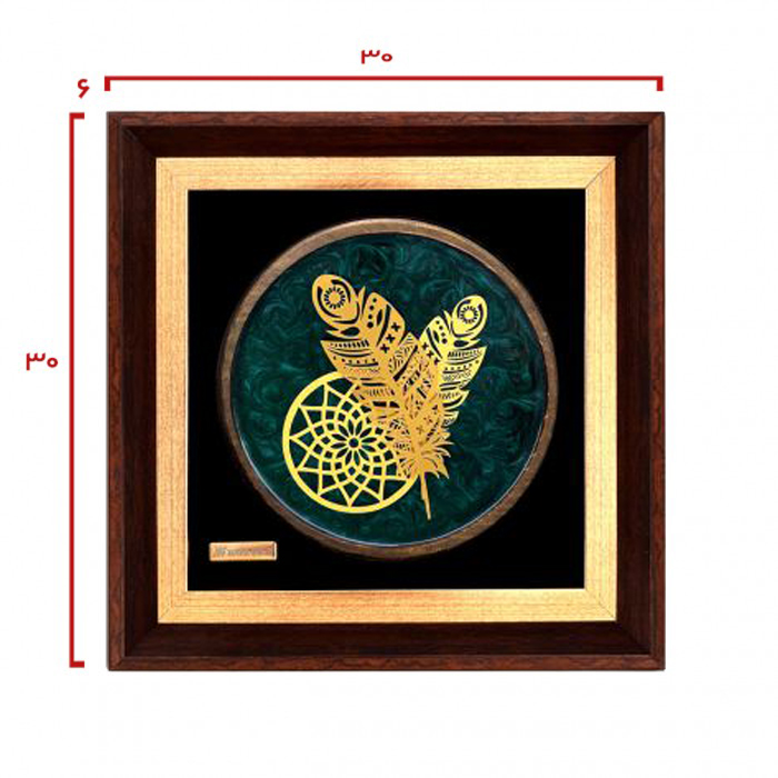 تابلو روکش طلا طرح دریم کچر