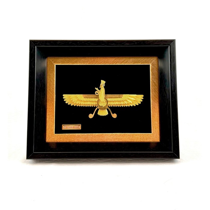 تابلو روکش طلا طرح فروهر 