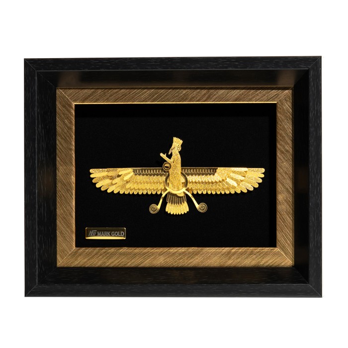 تابلو روکش طلا طرح فروهر 