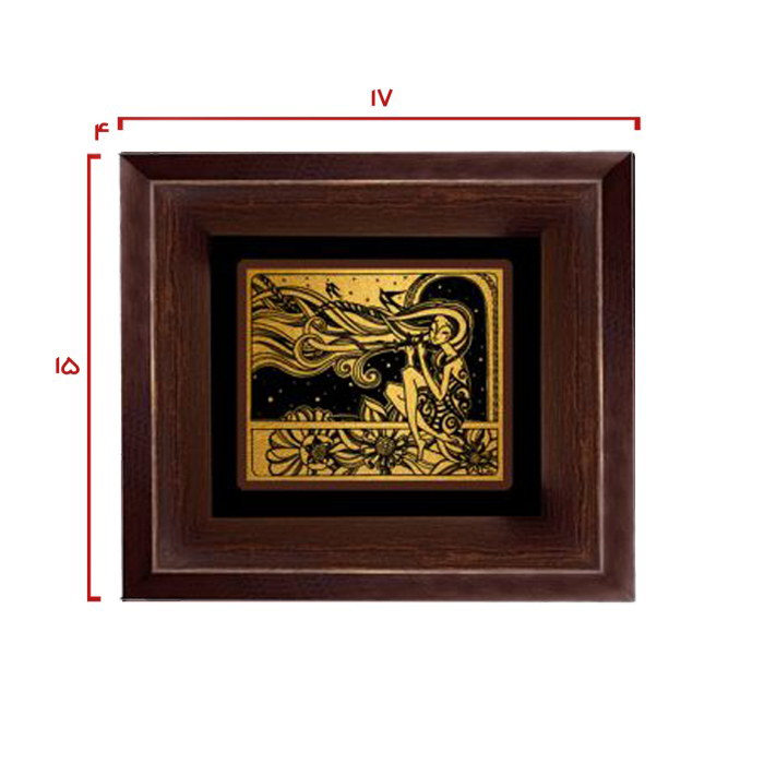 تابلو ورق طلا طرح نجوا