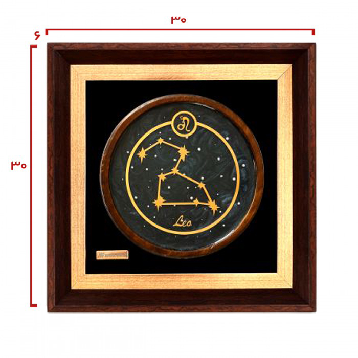 تابلو روکش طلا صورت فلکی ماه تولد مرداد 