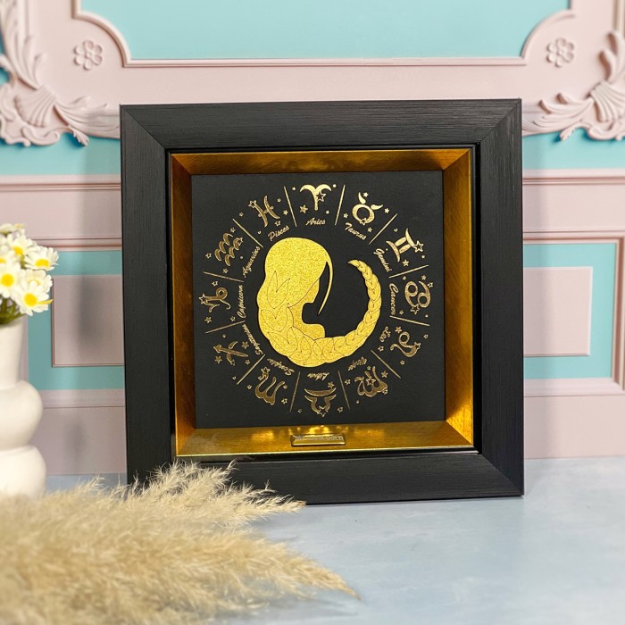 تابلو روکش طلا ماه تولد شهریور سری یونانی