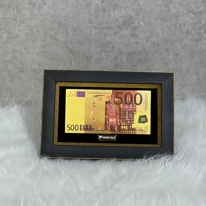 تابلو روکش طلا طرح 500 یورو