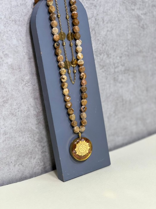 گردنبند دخترانه روکش طلا طرح جانان 