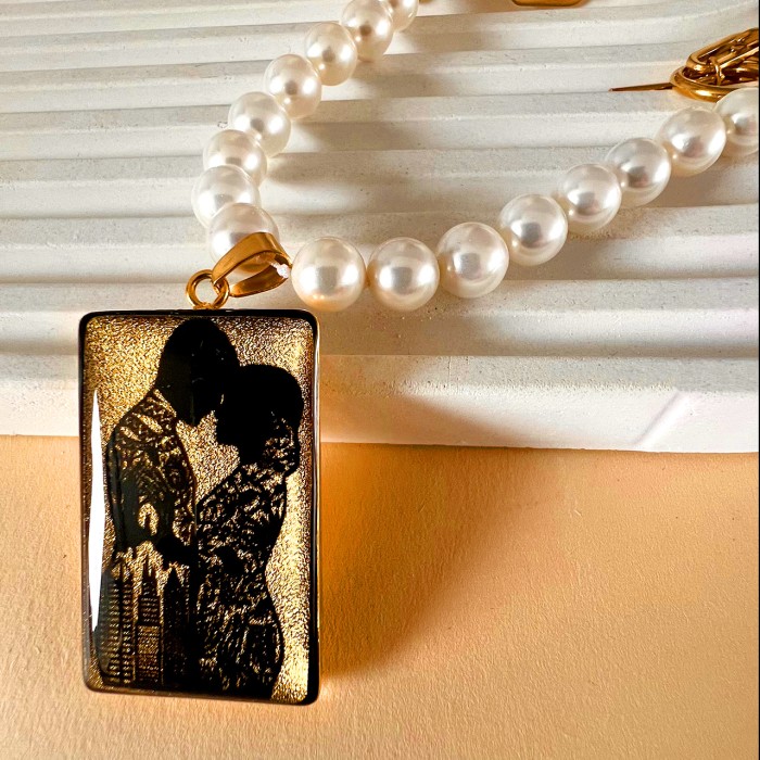 گردنبند دخترانه روکش طلا طرح هستی