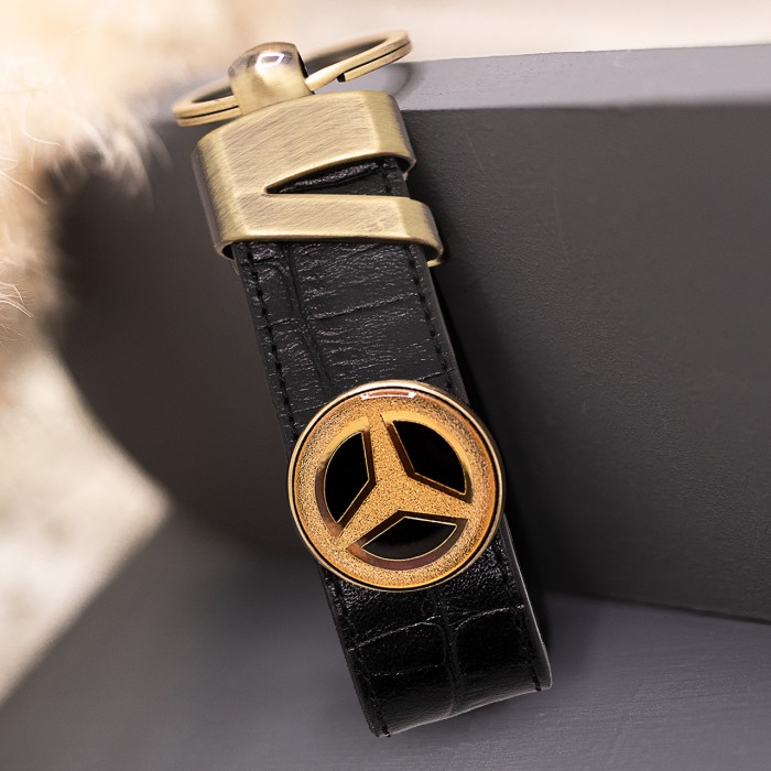 جاکلیدی روکش طلا طرح بنز Benz