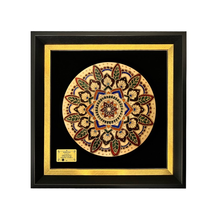 تابلو ورق طلا سری ماهک طرح 17