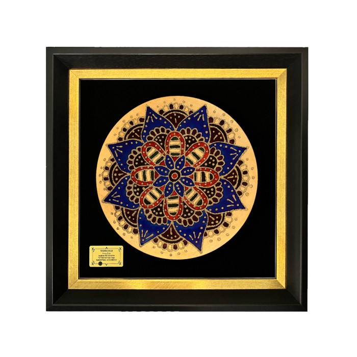 تابلو ورق طلا سری مانا طرح 12