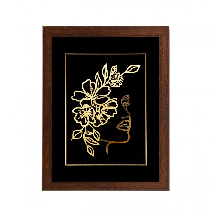 تابلو روکش طلا طرح مینیمال 9