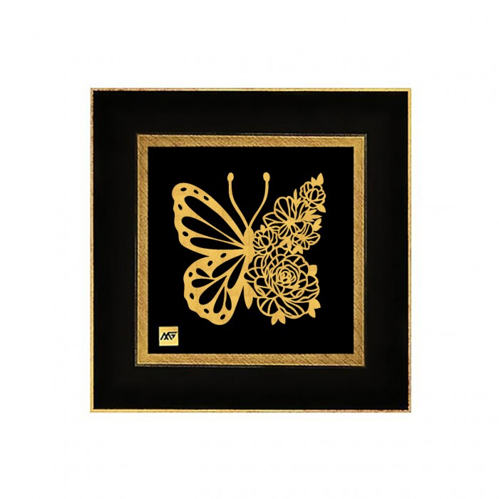 تابلو روکش طلا طرح ارغوان