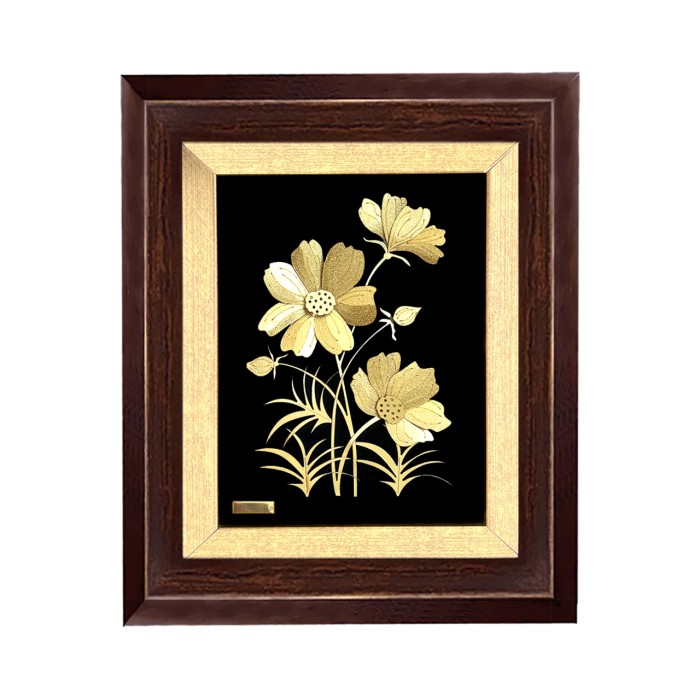 تابلو روکش طلا طرح گلسا