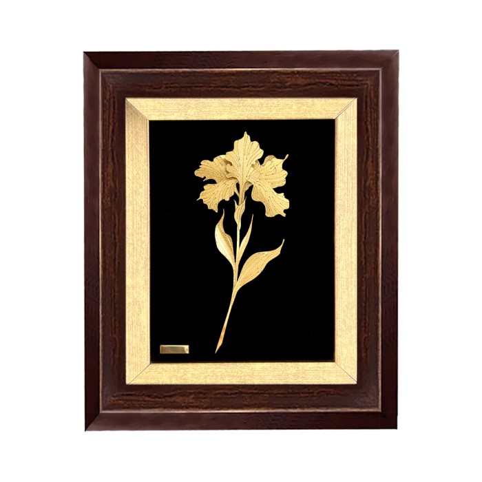 تابلو روکش طلا طرح آلاله