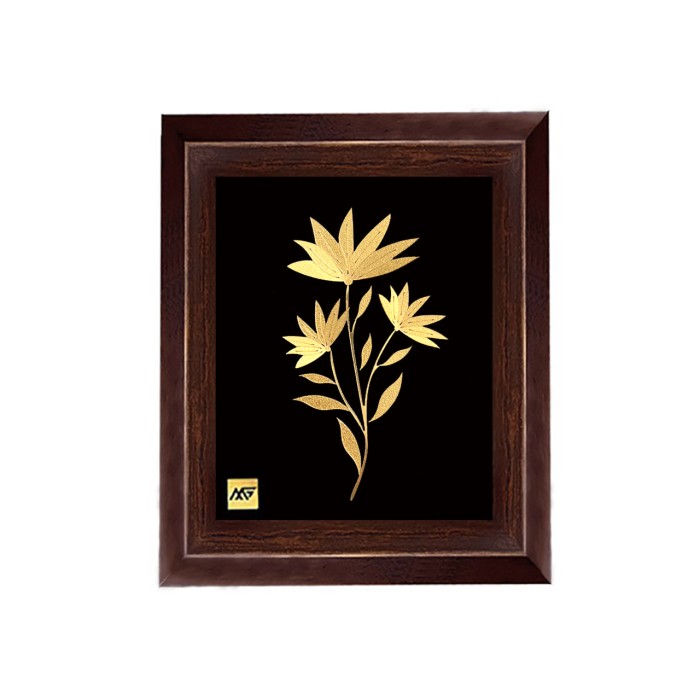 تابلو روکش طلا طرح چیچک