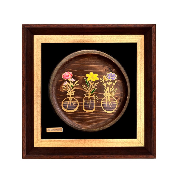 تابلو روکش طلا طرح اطلس