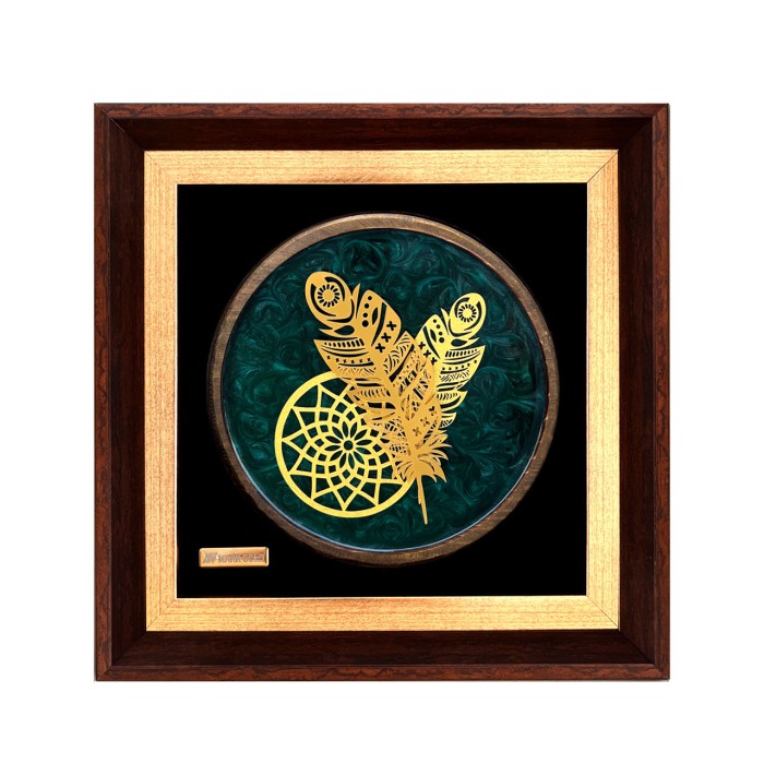 تابلو روکش طلا طرح دریم کچر