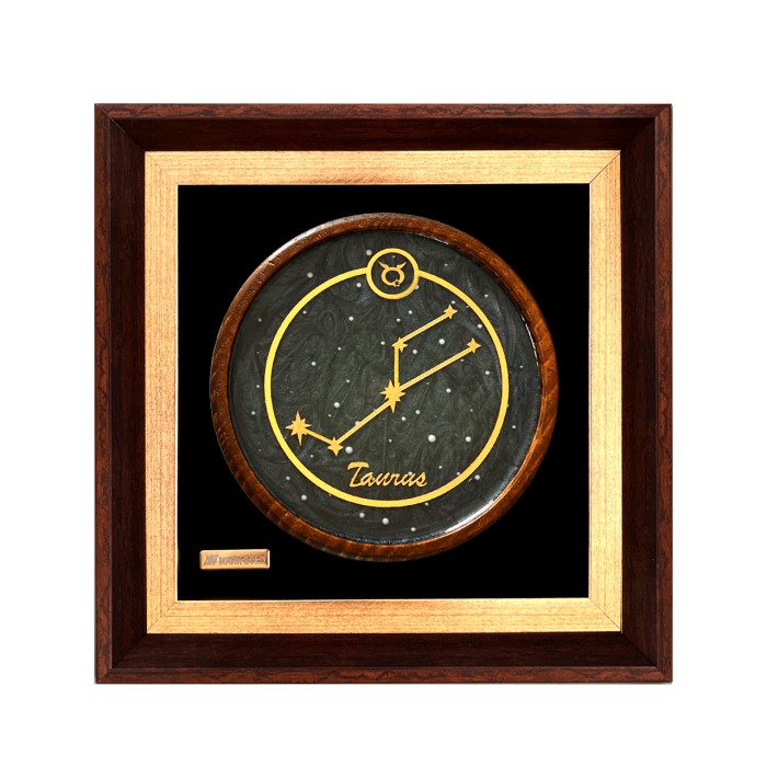 تابلو روکش طلا صورت فلکی ماه تولد اردیبهشت