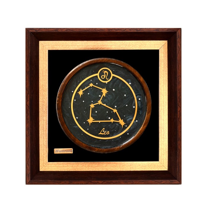 تابلو روکش طلا صورت فلکی ماه تولد مرداد 