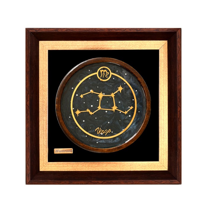 تابلو روکش طلا صورت فلکی ماه تولد شهریور